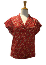 Load image into Gallery viewer, Fabulous Burgundy Strawberries Blouse