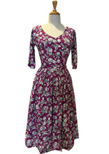 Load image into Gallery viewer, Clarissa Purple Floral Dress