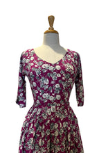 Load image into Gallery viewer, Clarissa Purple Floral Dress