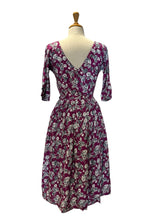 Load image into Gallery viewer, Clarissa Purple Floral Dress