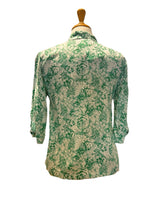 Load image into Gallery viewer, Fabulous Green Floral Blouse