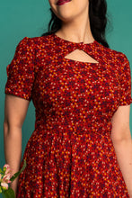 Load image into Gallery viewer, Ginger Red & Mustard Petite Floral Dress
