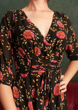 Load image into Gallery viewer, Fiorella Corset Dahlia Floral Dress