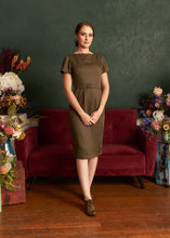 Load image into Gallery viewer, Veeta Army Green Wiggle Dress