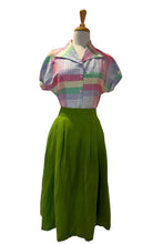 Load image into Gallery viewer, Tessie Multi Gingham Linen Blouse