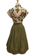 Load image into Gallery viewer, Minki Green & Brown Parrot Blouse