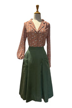 Load image into Gallery viewer, Brighton Whimsical Latte Floral Blouse