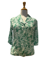 Load image into Gallery viewer, Fabulous Green Floral Blouse