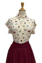 Load image into Gallery viewer, Minki Red & Yellow Petite Floral Blouse