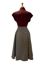 Load image into Gallery viewer, Anna rose grey and beige gingham skirt