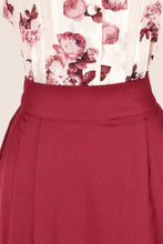 Load image into Gallery viewer, Aster Burgundy Rose Blouse