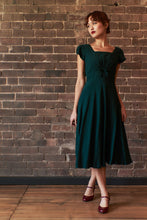 Load image into Gallery viewer, Astrid Bottle Green Dress