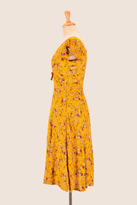 Astrid Mustard Petite Rose Dress