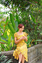 Load image into Gallery viewer, Astrid Mustard Petite Rose Dress