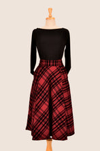 Load image into Gallery viewer, Anna Rose Red & Black Chequer Skirt