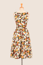 Load image into Gallery viewer, Bee Mustard & Burgundy Rose Dress