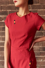 Load image into Gallery viewer, Belluci Berry Linen Dress