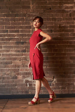 Load image into Gallery viewer, Belluci Berry Linen Dress