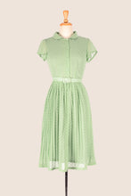 Load image into Gallery viewer, Camille Pastel Green Dots Dress