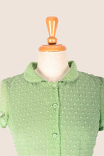 Load image into Gallery viewer, Camille Pastel Green Dots Dress