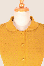 Load image into Gallery viewer, Camille Dots Mustard Dress