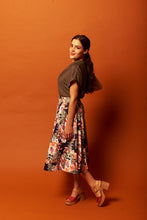 Load image into Gallery viewer, Coco Black Floral Skirt