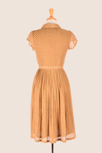Load image into Gallery viewer, Camille Bronze & Cream Polka Dot Dress