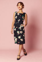 Load image into Gallery viewer, Dalena Navy Floral Dress