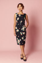 Load image into Gallery viewer, Dalena Navy Floral Dress