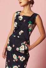 Load image into Gallery viewer, Dalena Navy Floral Dress