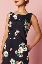 Load image into Gallery viewer, Dalena Navy Floral Dress