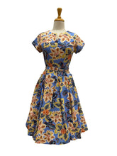 Load image into Gallery viewer, Delilah Blue Floral Dress