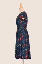 Load image into Gallery viewer, Enchanted Navy Cherry Blossom Dress