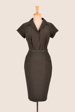 Load image into Gallery viewer, Faye Brown Chequer Dress