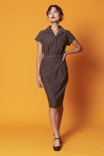 Load image into Gallery viewer, Faye Brown Chequer Dress