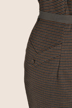 Load image into Gallery viewer, Faye Brown Chequer Dress