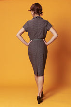 Load image into Gallery viewer, Faye Brown Chequer Dress