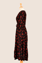 Load image into Gallery viewer, Fiorella Black & Red Long Sleeve Dress