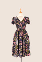 Load image into Gallery viewer, Fiorella Corset Navy Berries Dress