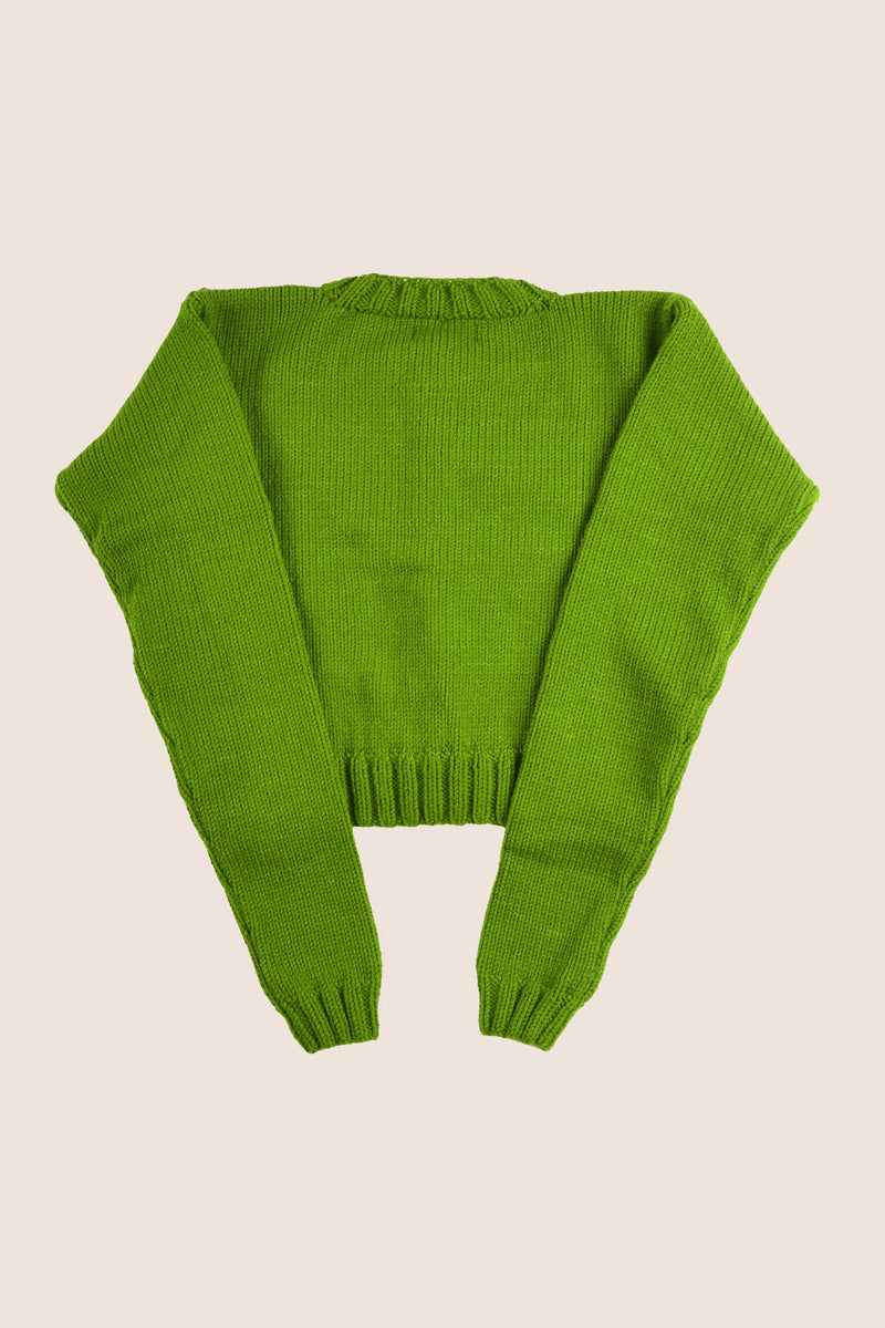 Green on sale sweater zara