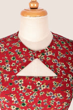 Load image into Gallery viewer, Ginger Burgundy Floral Dress