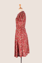 Load image into Gallery viewer, Ginger Burgundy Floral Dress