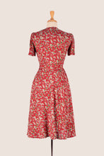 Load image into Gallery viewer, Ginger Burgundy Floral Dress