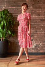 Load image into Gallery viewer, Jenny Red Carnation Floral Dress