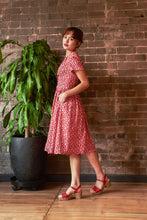 Load image into Gallery viewer, Jenny Red Carnation Floral Dress