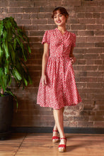 Load image into Gallery viewer, Jenny Red Carnation Floral Dress