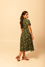 Load image into Gallery viewer, Jenny Green & Cream Floral Dress