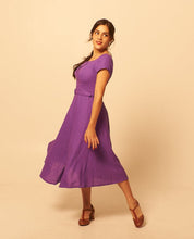 Load image into Gallery viewer, Juliet Cross Collar Lilac Dress