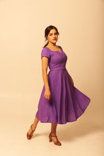Load image into Gallery viewer, Juliet Cross Collar Lilac Dress