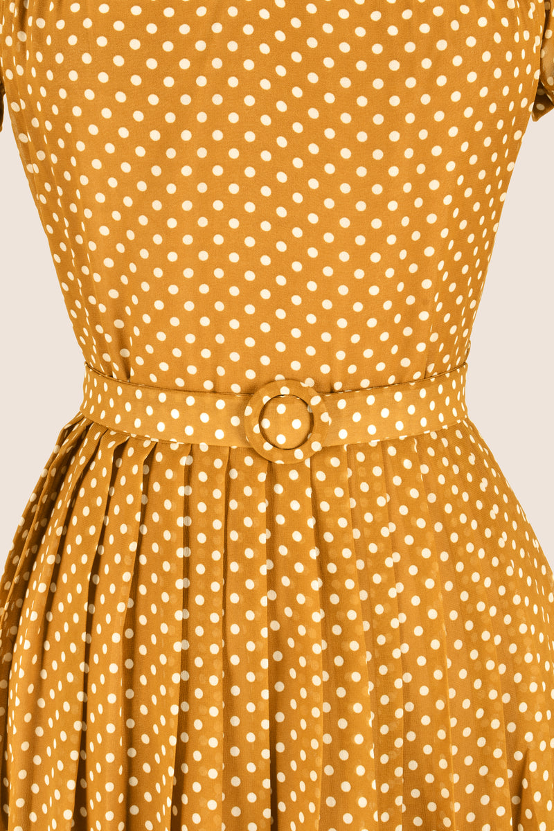 Bronze polka dot dress hotsell